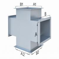Крестовина воздуховода прямоугольного сечения