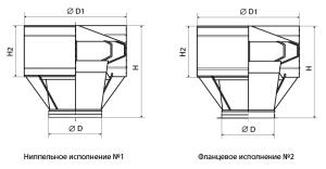 чертёж дефлектора вентиляционного