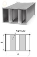 Шумоглушитель для прямоугольных каналов ГП пластинчатый с кассетами